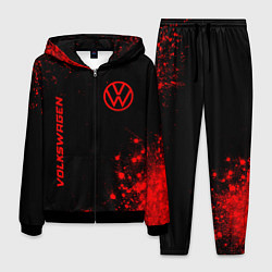 Мужской костюм Volkswagen - red gradient вертикально