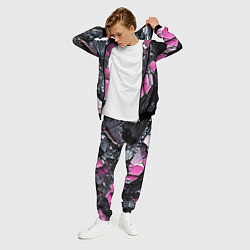 Костюм мужской Чёрно-розовый камень, цвет: 3D-черный — фото 2