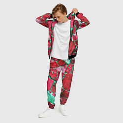 Костюм мужской Зеленый минерал в красном камне, цвет: 3D-черный — фото 2