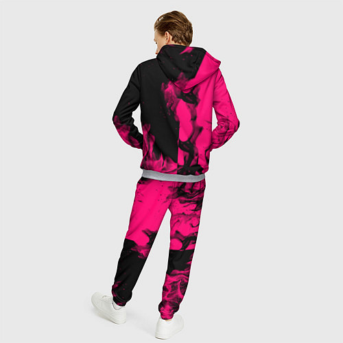 Мужской костюм Monster energy fire pink / 3D-Меланж – фото 4