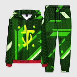 Мужской костюм Doom geometry green