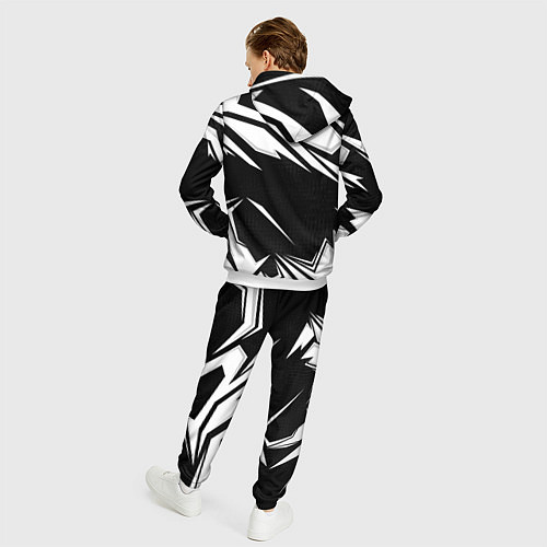Мужской костюм Exeed - белые линии / 3D-Белый – фото 4
