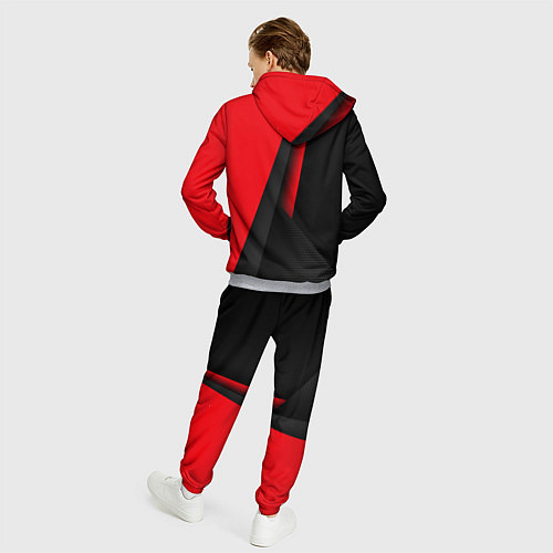 Мужской костюм N7 - красная униформа / 3D-Меланж – фото 4