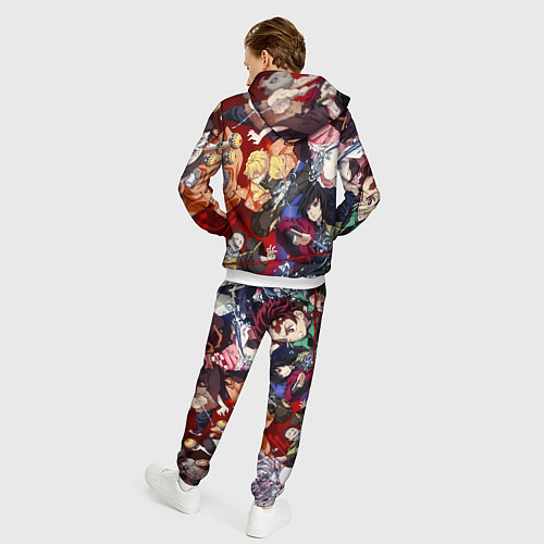 Мужской костюм Клинок, рассекающий демонов аниме / 3D-Белый – фото 4