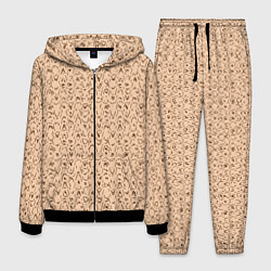 Мужской костюм Телесный бежевый паттерн