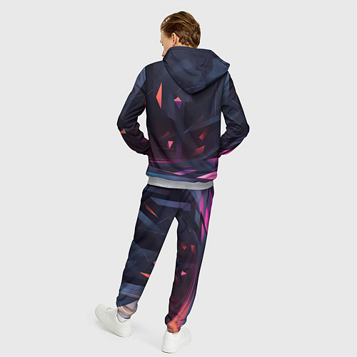 Мужской костюм Абстрактный вихрь / 3D-Меланж – фото 4