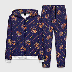 Мужской костюм Mortal Kombat logo pattern