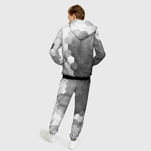 Мужской костюм Dongfeng - grey gradient по-вертикали / 3D-Черный – фото 4