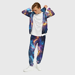 Костюм мужской Космическая молния текстура, цвет: 3D-белый — фото 2