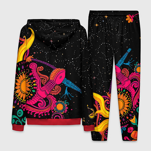 Мужской костюм Psychedelic abstract art / 3D-Красный – фото 2