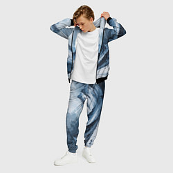 Костюм мужской Зимний горный пейзаж маслом, цвет: 3D-черный — фото 2