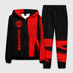 Мужской костюм Brighton - red gradient по-вертикали