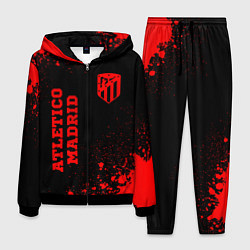 Мужской костюм Atletico Madrid - red gradient вертикально