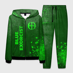 Мужской костюм Blue Exorcist - green gradient вертикально