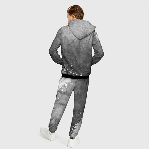 Мужской костюм Lazio - grey gradient вертикально / 3D-Черный – фото 4