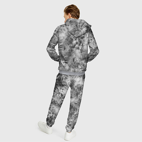 Мужской костюм Серый тай дай - абстракция / 3D-Меланж – фото 4