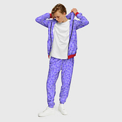Костюм мужской Фиолетовый сиреневый пузыри, цвет: 3D-красный — фото 2