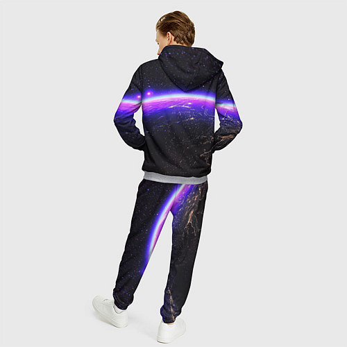 Мужской костюм Планета и неоновое свечение / 3D-Меланж – фото 4
