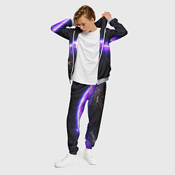 Костюм мужской Планета и неоновое свечение, цвет: 3D-меланж — фото 2