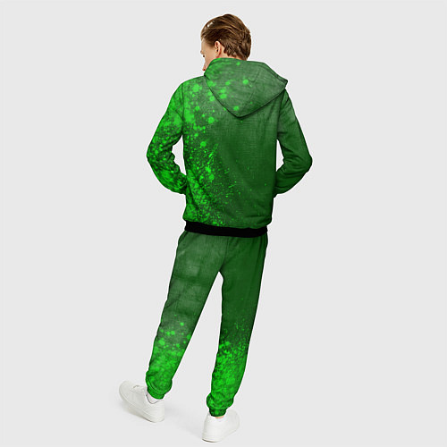 Мужской костюм Galatasaray - green gradient по-вертикали / 3D-Черный – фото 4