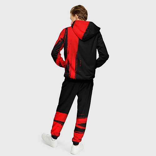 Мужской костюм Manchester City - red gradient по-вертикали / 3D-Черный – фото 4
