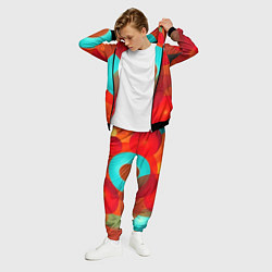 Костюм мужской Оптическая абстракция с кругами, цвет: 3D-черный — фото 2