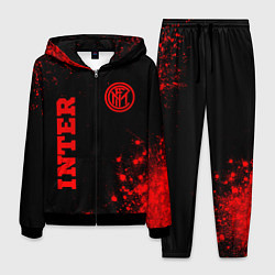 Мужской костюм Inter - red gradient вертикально