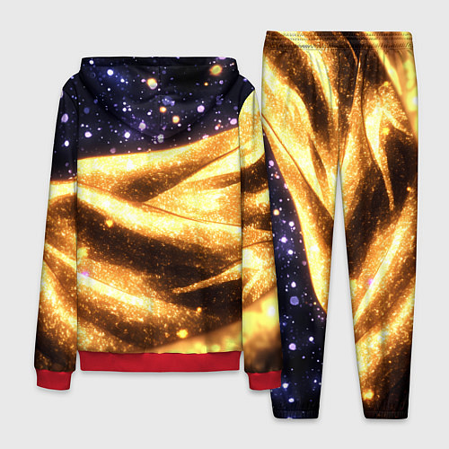 Мужской костюм Золотая текстура и синее небо / 3D-Красный – фото 2