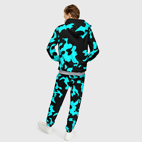 Мужской костюм Monster energy камуфляж голубой / 3D-Меланж – фото 4