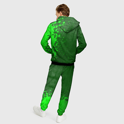 Мужской костюм PSV - green gradient по-вертикали / 3D-Черный – фото 4