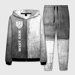 Мужской костюм West Ham - grey gradient по-вертикали