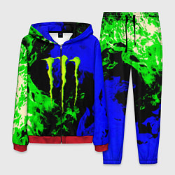 Мужской костюм Monster energy кислотный огонь