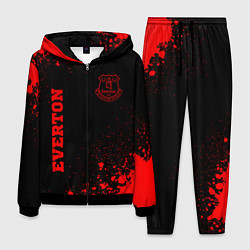 Мужской костюм Everton - red gradient вертикально