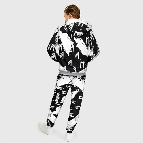 Мужской костюм Doom символы краски / 3D-Меланж – фото 4