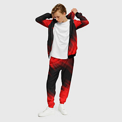 Костюм мужской Mini - red gradient вертикально, цвет: 3D-черный — фото 2