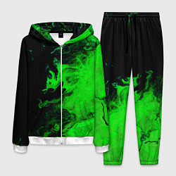 Мужской костюм Color green black