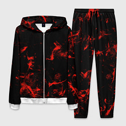 Мужской костюм Color red black