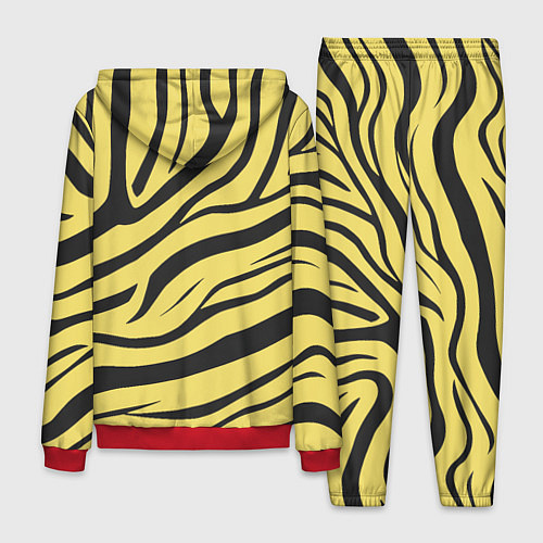 Мужской костюм Светлый тигровый паттерн / 3D-Красный – фото 2