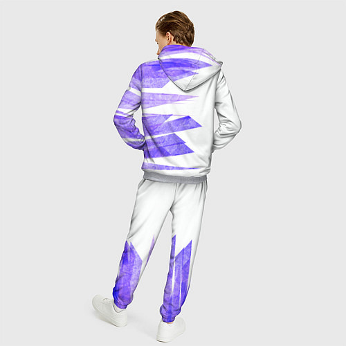 Мужской костюм Color white purple / 3D-Меланж – фото 4