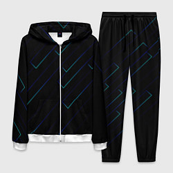 Мужской костюм Color blue black