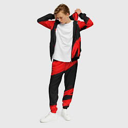 Костюм мужской Akira - red gradient вертикально, цвет: 3D-черный — фото 2