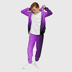 Костюм мужской Магический градиент крошка чёрно-фиолетовый, цвет: 3D-черный — фото 2