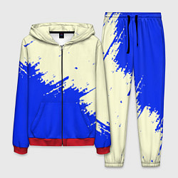 Костюм мужской Color blue white, цвет: 3D-красный
