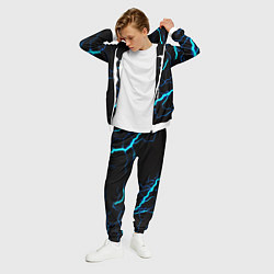 Костюм мужской Monster energy неоновые молнии, цвет: 3D-белый — фото 2