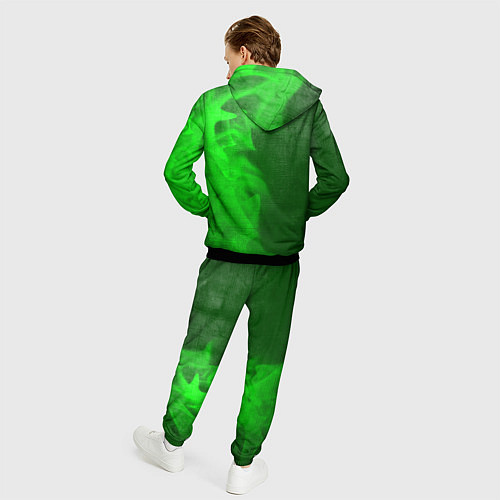 Мужской костюм GTA - green gradient по-вертикали / 3D-Черный – фото 4