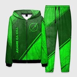 Мужской костюм Akame ga Kill - green gradient вертикально