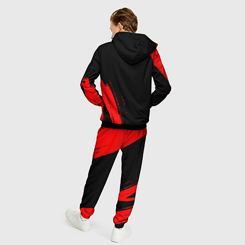 Мужской костюм Galatasaray - red gradient вертикально / 3D-Черный – фото 4