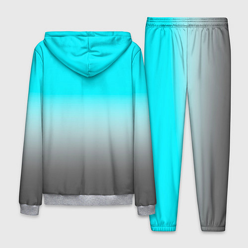 Мужской костюм Серо-голубой светлый градиент / 3D-Меланж – фото 2