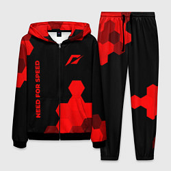 Мужской костюм Need for Speed - red gradient вертикально
