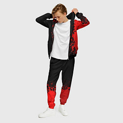 Костюм мужской Bon Jovi - red gradient по-вертикали, цвет: 3D-черный — фото 2